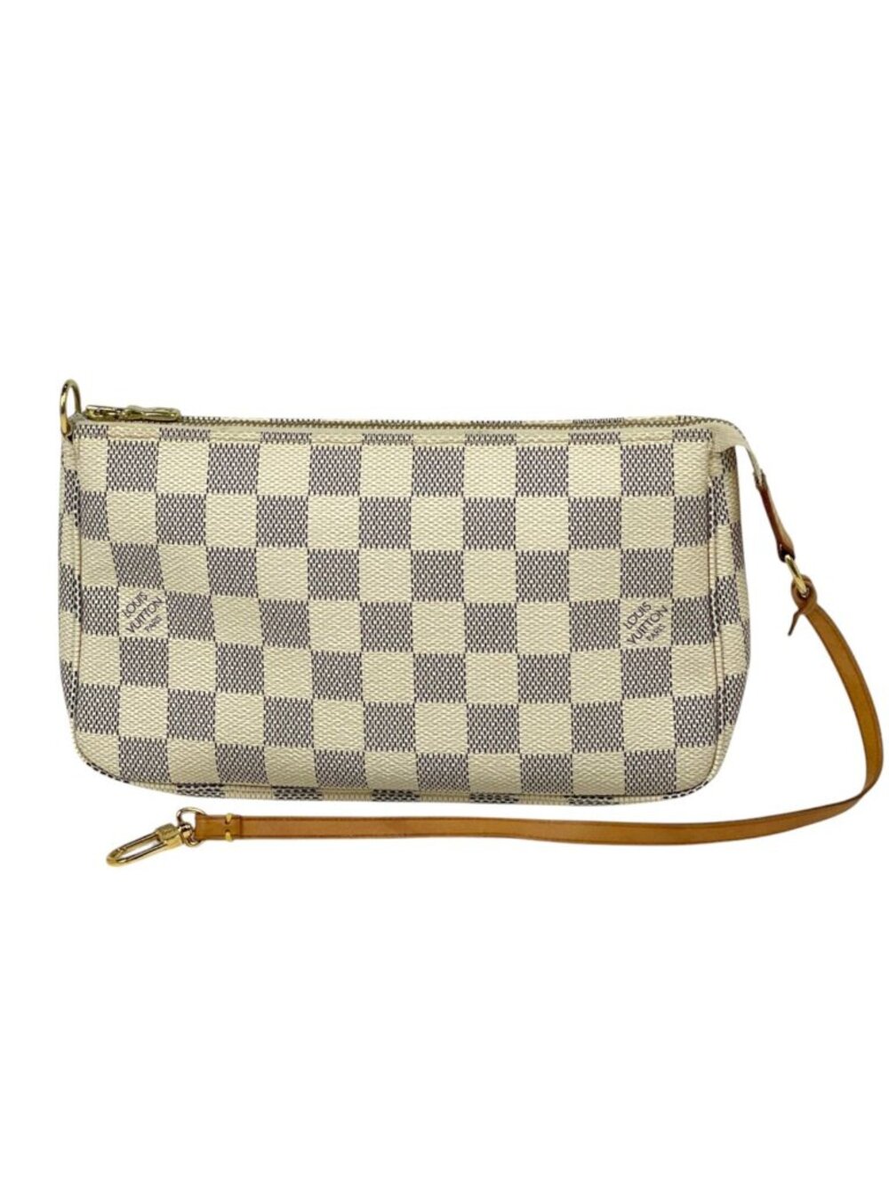 Louis Vuitton Pochette Accessoires Pouch Damier Azur White